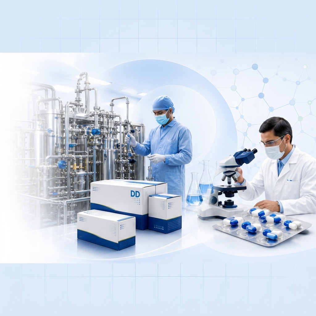 DD Pharmaceuticals manufacturing and laboratory composition